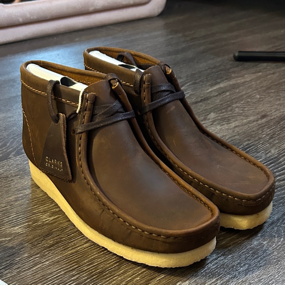 Clarks Men's Dark Brown Wallabee Boots